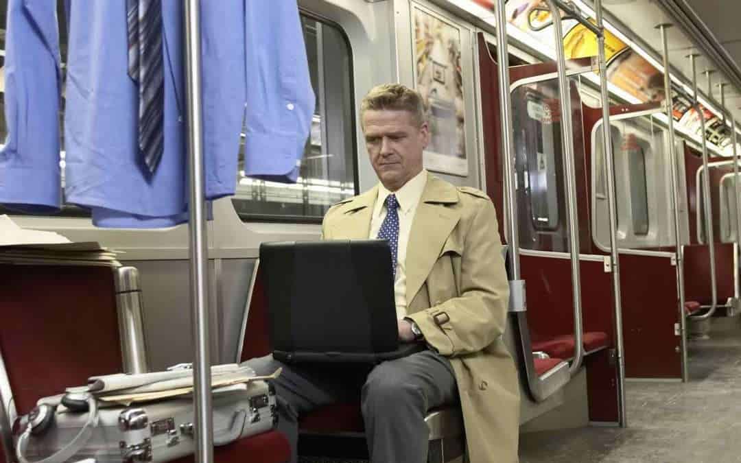 man on subway