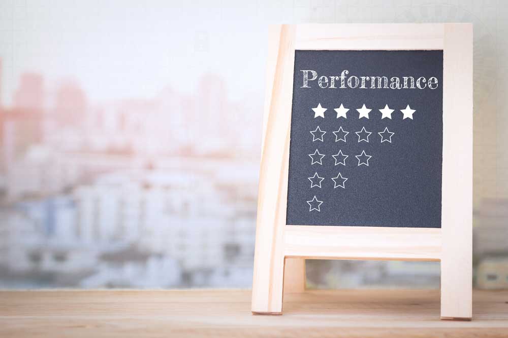 board with performance ratings