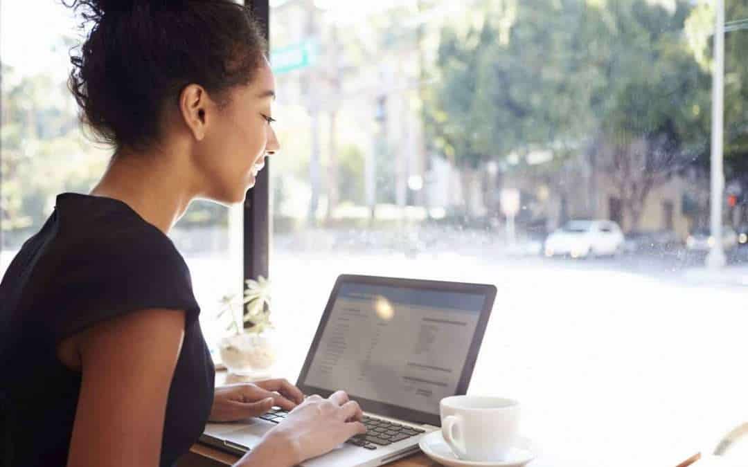 woman at computer