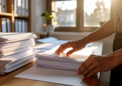 Law firm admin performing time-consuming tasks