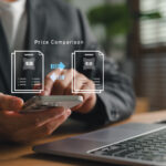 Attorney comparing quotations and making hiring decisions through digital platform.