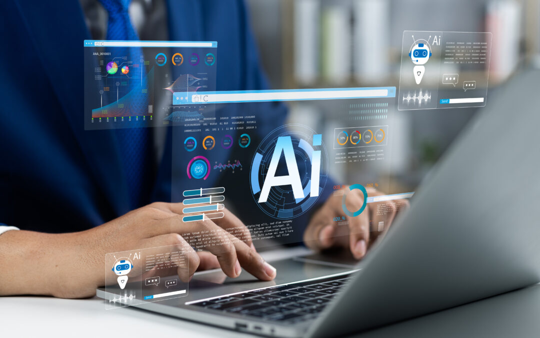 Attorney using AI technology for enhanced work efficiency.