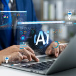 Attorney using AI technology for enhanced work efficiency.